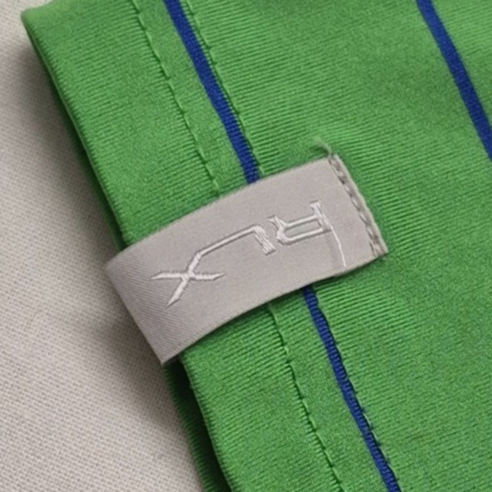 RLX Ralph Lauren men's green striped golf polo shirt Medium short sleeve outdoor - Picture 5 of 16